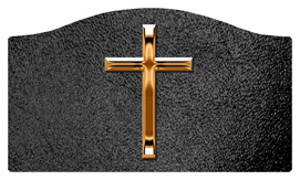 DASHELL-510-CP-SH-BK Copper Single Cross Shimmer Black Background